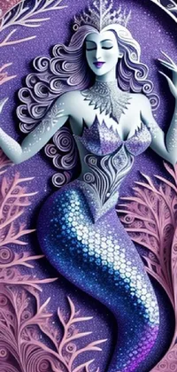 Purple Blue Art Live Wallpaper