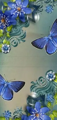 Purple Blue Arthropod Live Wallpaper