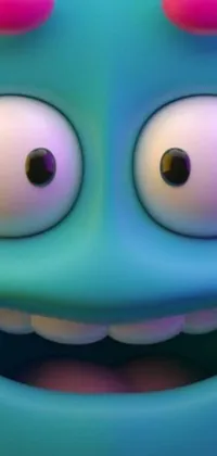 This phone live wallpaper features a popular trending character with oversized eyes from a Pixar film