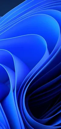 Get lost in a blue masterpiece with this phone live wallpaper! Created by a talented digital artist, this intricate design features a close up of a blue paper filled with 3D shapes and patterns that come together in stunning harmony
