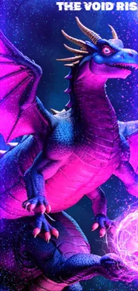 Purple Blue Mythical Creature Live Wallpaper