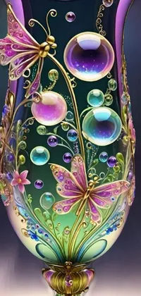 Purple Body Jewelry Ornament Live Wallpaper