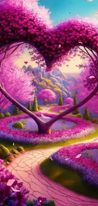 Purple Botany Nature Live Wallpaper