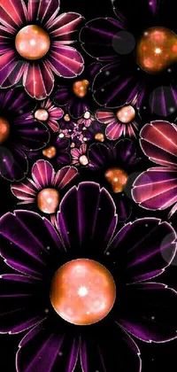 Purple Botany Petal Live Wallpaper