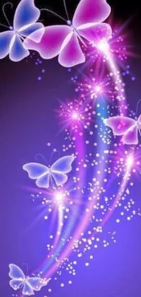 Purple Butterfly Live Wallpaper