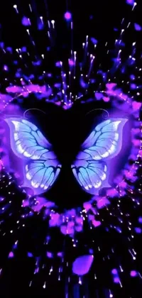 Purple Butterfly Pollinator Live Wallpaper