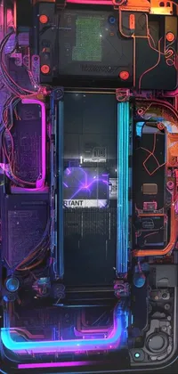 Purple Computer Cooling Electrical Wiring Live Wallpaper