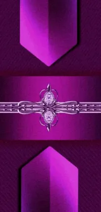 Purple Cross Rectangle Live Wallpaper