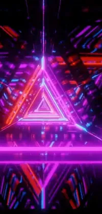 Purple Entertainment Triangle Live Wallpaper