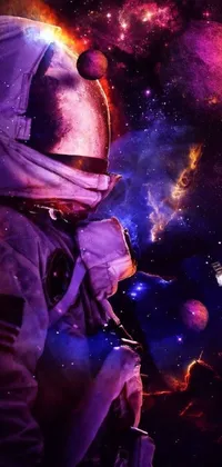 Astronaut in Space Live Wallpaper
