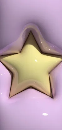 Purple Eyelash Star Live Wallpaper