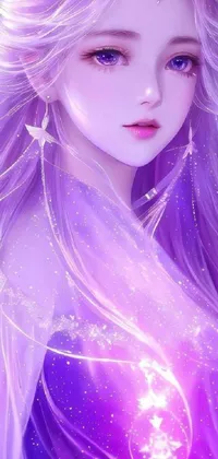 Purple Eyelash Violet Live Wallpaper