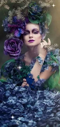 Purple Flash Photography Fashion Live Wallpaper