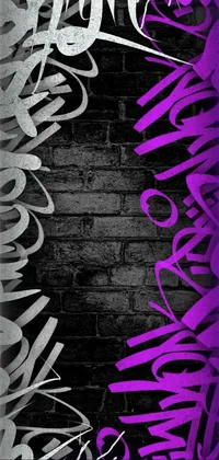 Purple Font Art Live Wallpaper