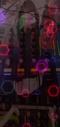Transform your phone into a DJ haven with this strikingly detailed live wallpaper