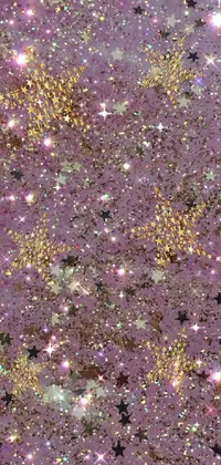 purple glitter wallpaper