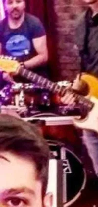 Purple Hand Musical Instrument Live Wallpaper