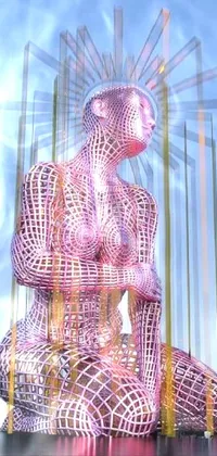 Purple Human Body Lighting Live Wallpaper