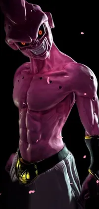 Purple Human Body Sleeve Live Wallpaper