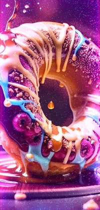 Purple Ingredient Organism Live Wallpaper