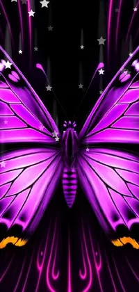 Purple Insect Nature Live Wallpaper