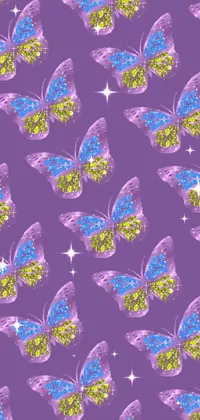 Purple Leaf Arthropod Live Wallpaper