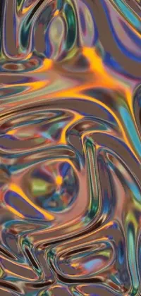 This live phone wallpaper is a stunning digital art by an accomplished artist that features a captivating pattern of liquid