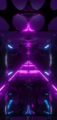 Purple Light Automotive Lighting Live Wallpaper
