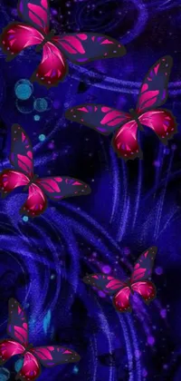 Purple Light Blue Live Wallpaper