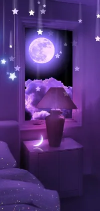 Purple Light Decoration Live Wallpaper