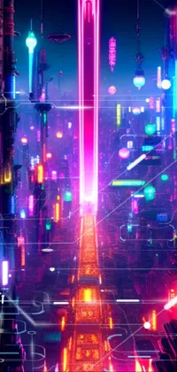 Neon city Wallpaper 4K, Futuristic city, Cyber city