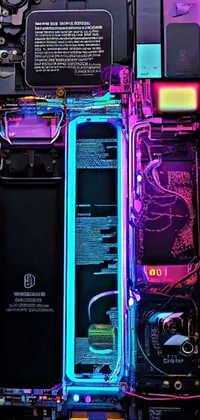 Purple Light Gadget Live Wallpaper