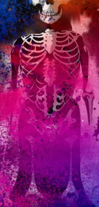 Purple Light Human Body Live Wallpaper