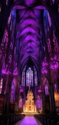 Purple Light Lighting Live Wallpaper