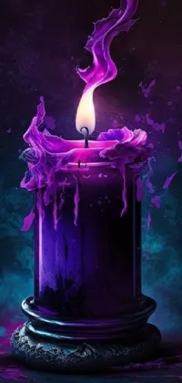 Purple Light Liquid Live Wallpaper