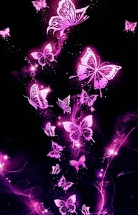Purple Light Nature Live Wallpaper