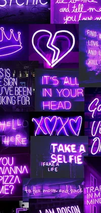 Purple Light Neon Live Wallpaper