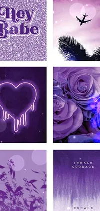 Purple Light Organism Live Wallpaper