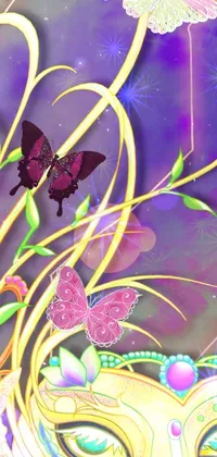 Purple Light Pollinator Live Wallpaper