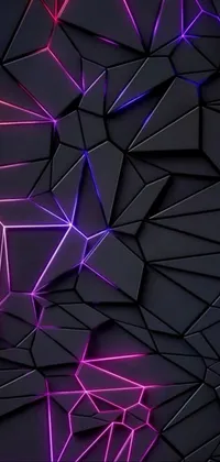 Purple Light Triangle Live Wallpaper