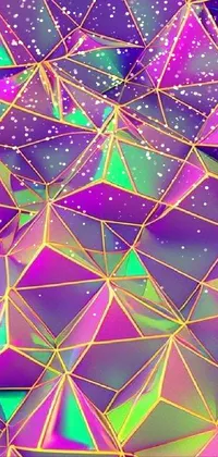 Purple Light Triangle Live Wallpaper