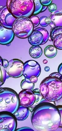 Get ready to experience a magical phone live wallpaper full of playful bubbles floating on top of each other