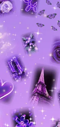 Purple Light Violet Live Wallpaper