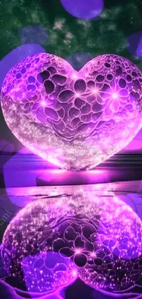 Purple Light Water Live Wallpaper