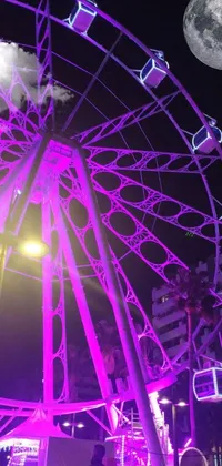 Purple Light Wheel Live Wallpaper