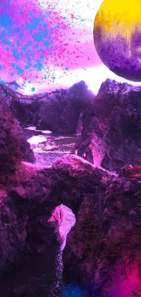 Purple Light World Live Wallpaper