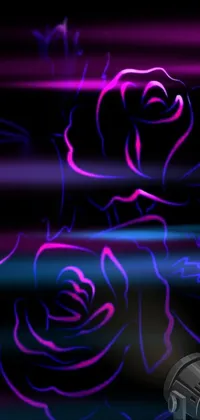 Purple Lighting Organism Live Wallpaper