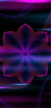 Purple Lighting Organism Live Wallpaper