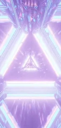 Purple Lighting Triangle Live Wallpaper