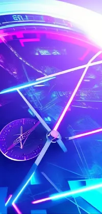 Purple Lighting Wheel Live Wallpaper
